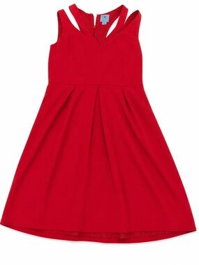CeCe Womens Vibrant Red mini Sleeveless Dress cut out